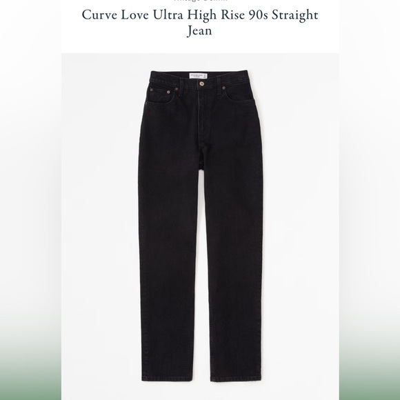 Abercrombie Curve Love 90’s Straight Jean - Picture 1 of 3